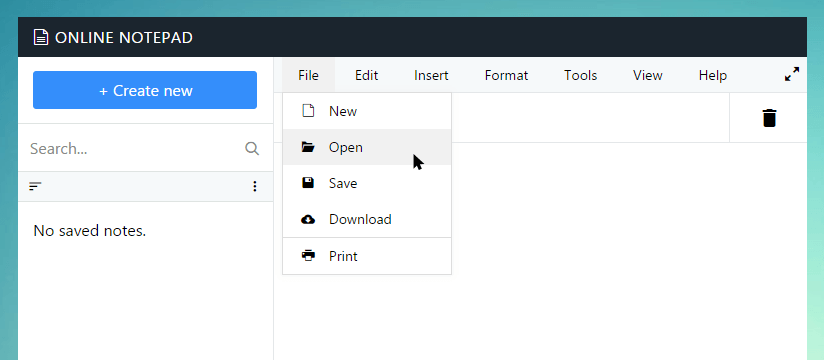 Open text file in Dipinfo